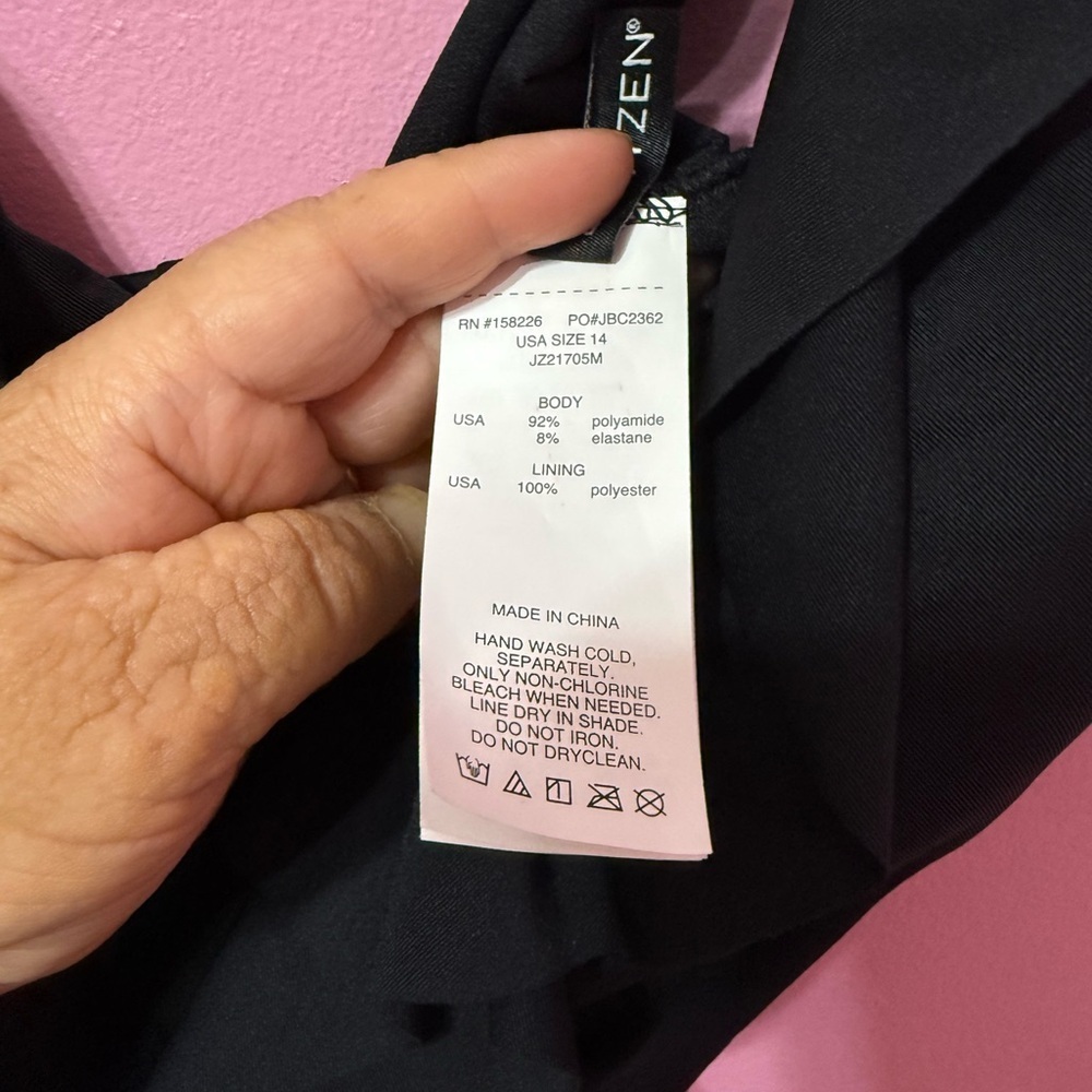 Jantzen Black Swimsuit size 14 - Picture 3 of 7